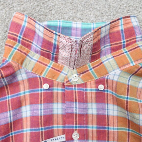 Tommy Bahama Shirt NWT Mens 2XL XXL Barbados Breeze Stretch L/S Linen Peach Melt - Picture 12 of 16